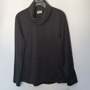 Rustic Ridge cowl neck gray sweatshirt new